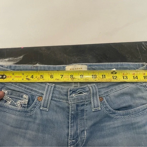 Big Star Blue Flare Wide Leg Jeans - Picture 7 of 9